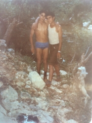 Ali and his friend at the river