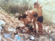 Ali and his friends at the river