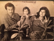Fadeeli and her husband Dory with their child