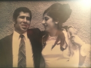  Charbel & Laur on their wedding day, ages 16 and 22