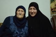 Hussein's mother and sister